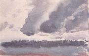 Untitled(Stormy clouds with earth and water)